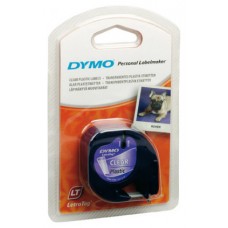 CINTA ROTULADORA DYMO LET 12X4 NEGRO-TRA